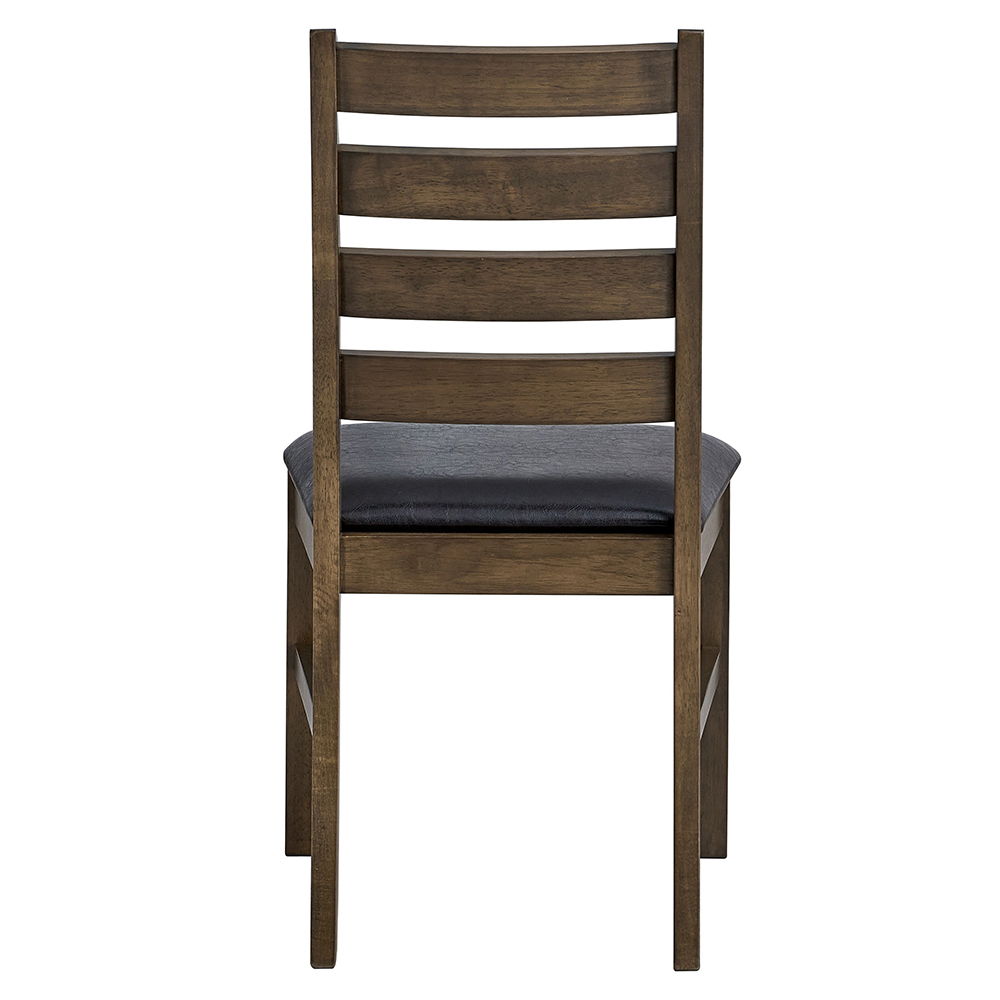 Damica - Side Chair (Set of 2) - Brown Synthetic Leather & Walnut - Urban Living Furniture (Los Angeles, CA)