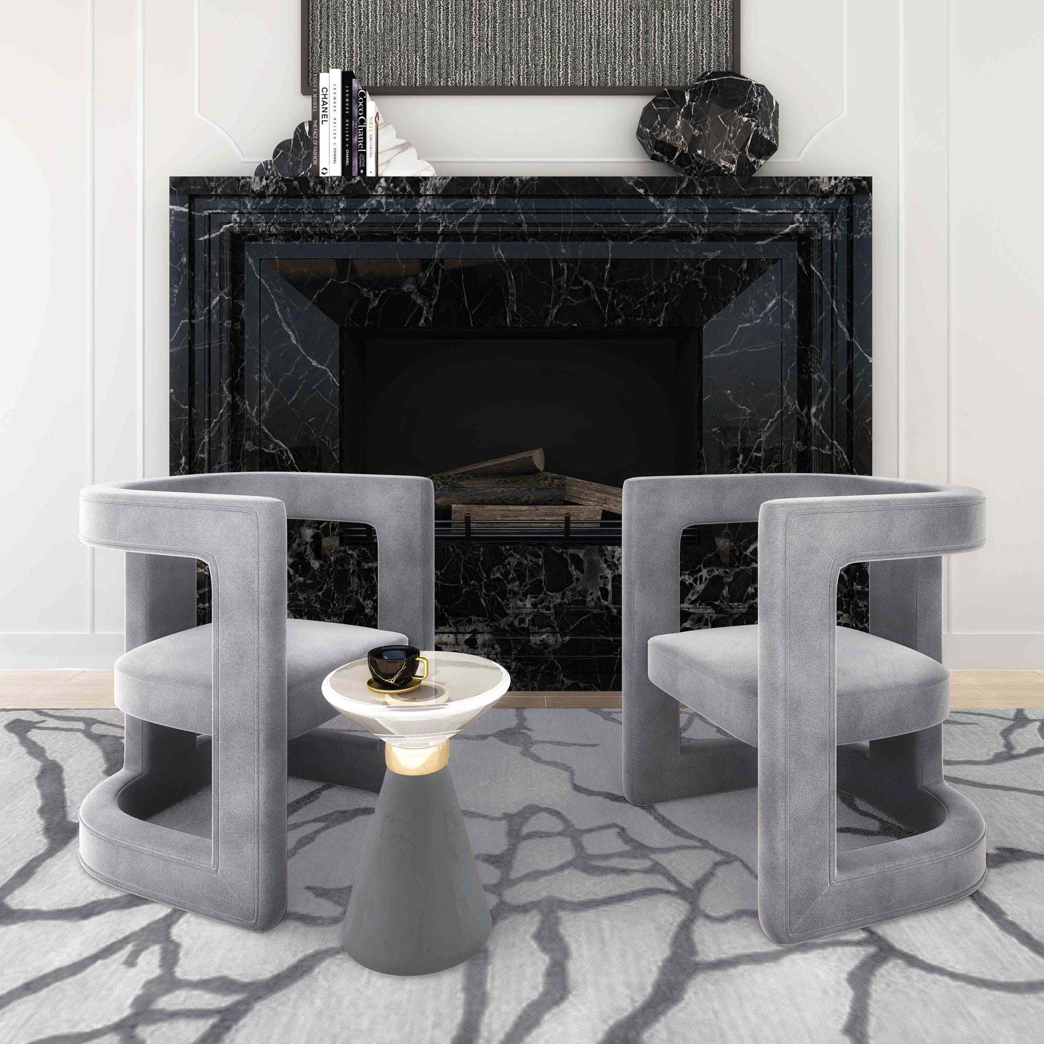 Aurora - Side Table - Dark Gray - Urban Living Furniture (Los Angeles, CA)