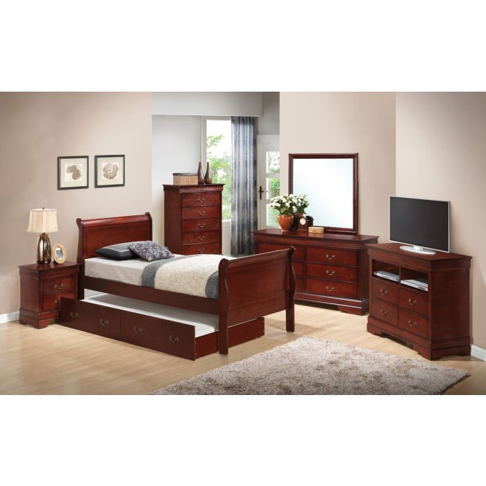 Full Trundle Bed For Comfort Elegant - Cherry