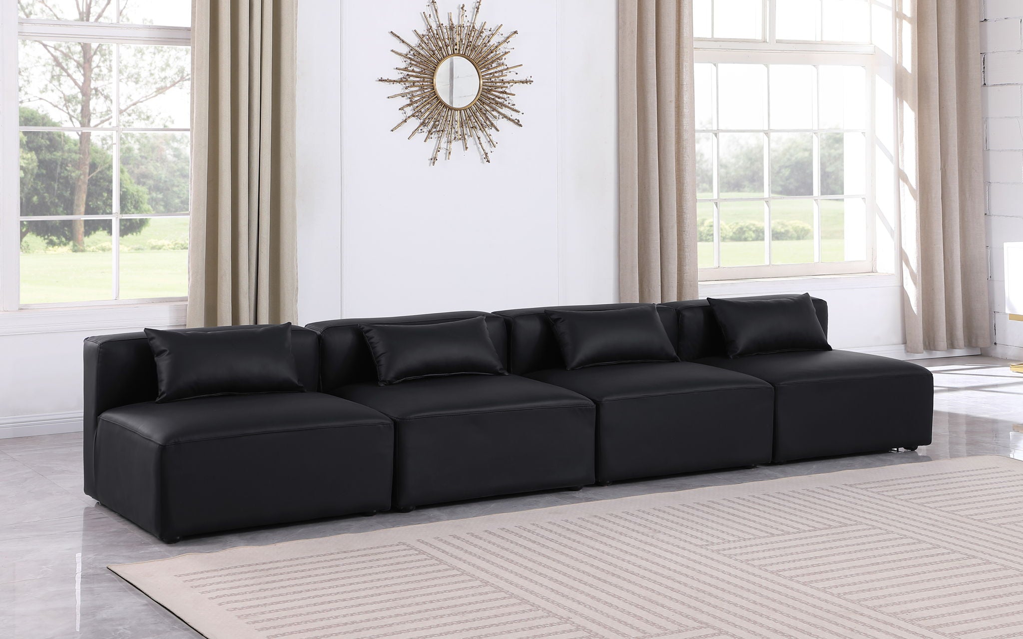 Cube - Modular 4 Seat Armless Sofa