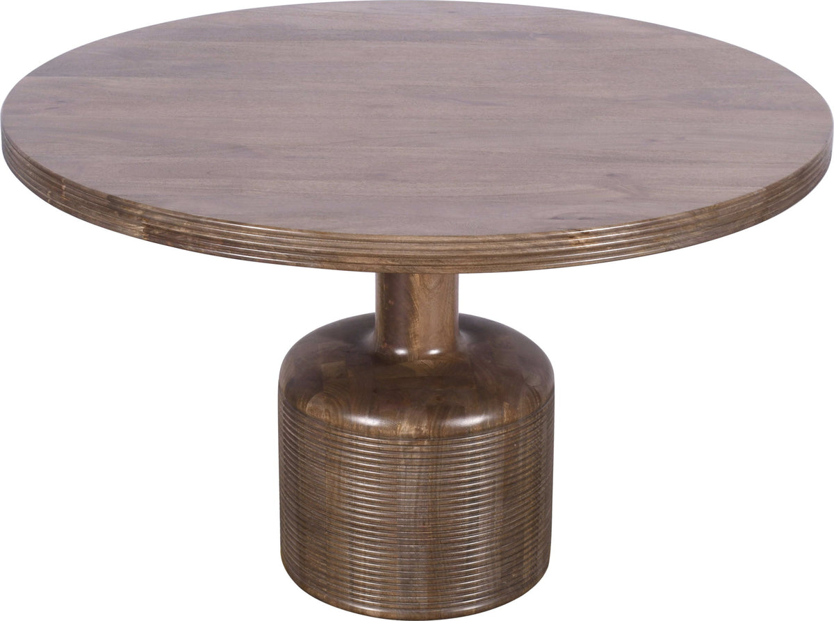 Sunrise - Liyana Solid Wood Round Dining Table - Natural Tan