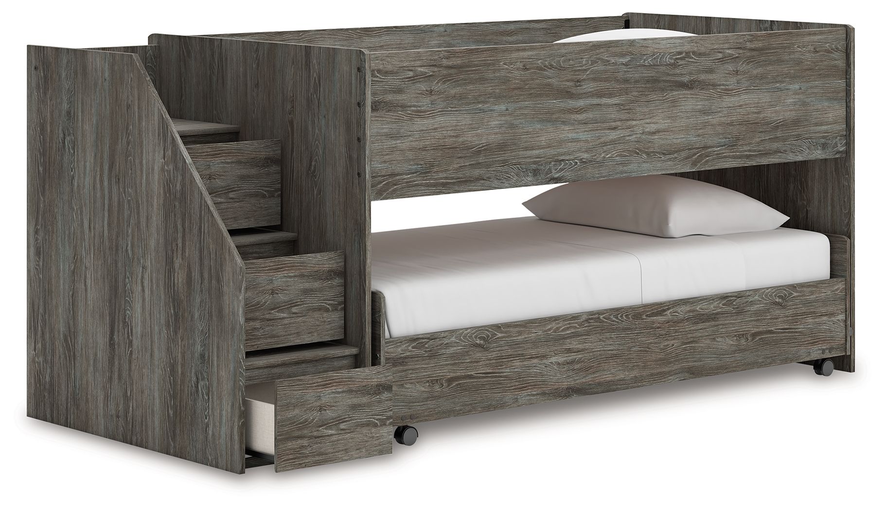 Frandern - Gray - Twin Over Twin Loft Bed - Urban Living Furniture (Los Angeles, CA)