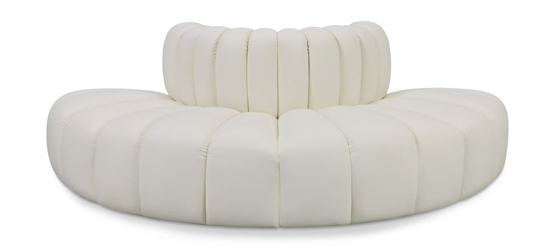 Arc - Faux Leather 4 Piece Modular Sofa