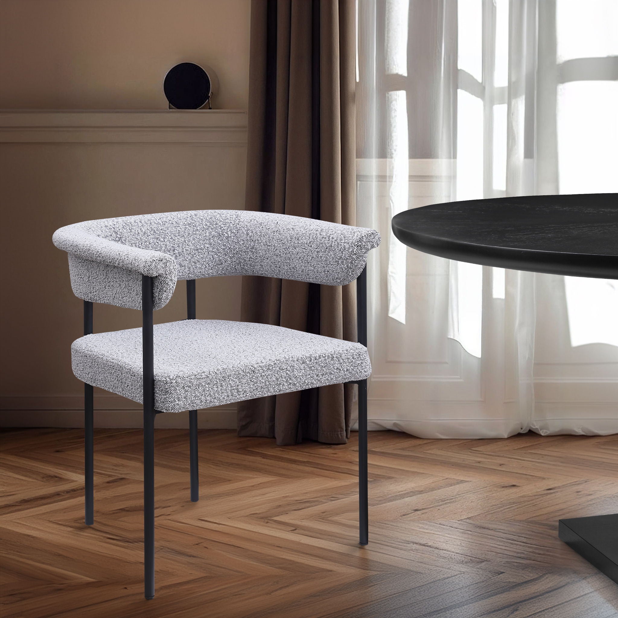 Malin - Boucle Dining Chair (Set of 2) - Urban Living Furniture (Los Angeles, CA)