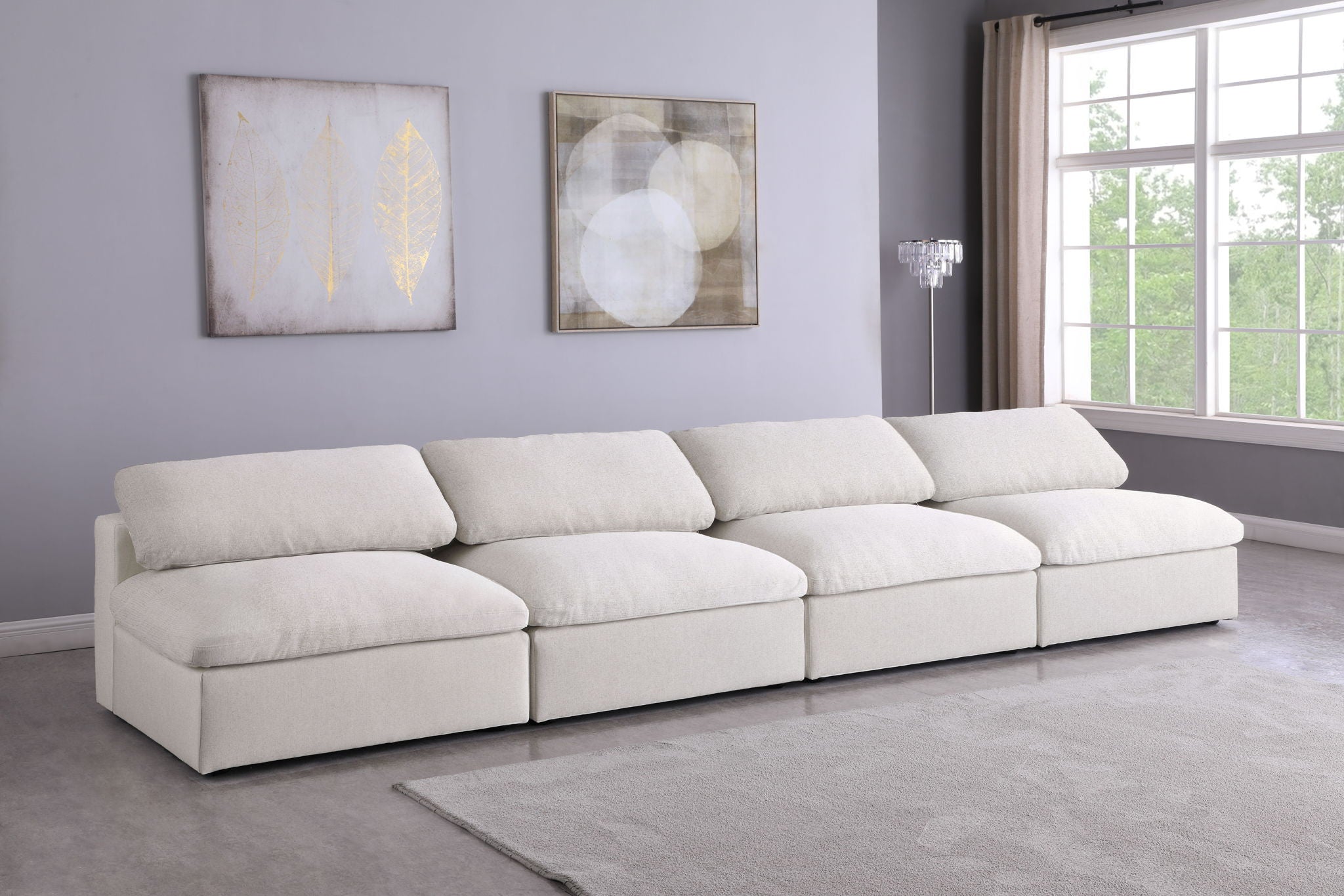 Serene - Modular Armless 4 Seat Sofa - Urban Living Furniture (Los Angeles, CA)
