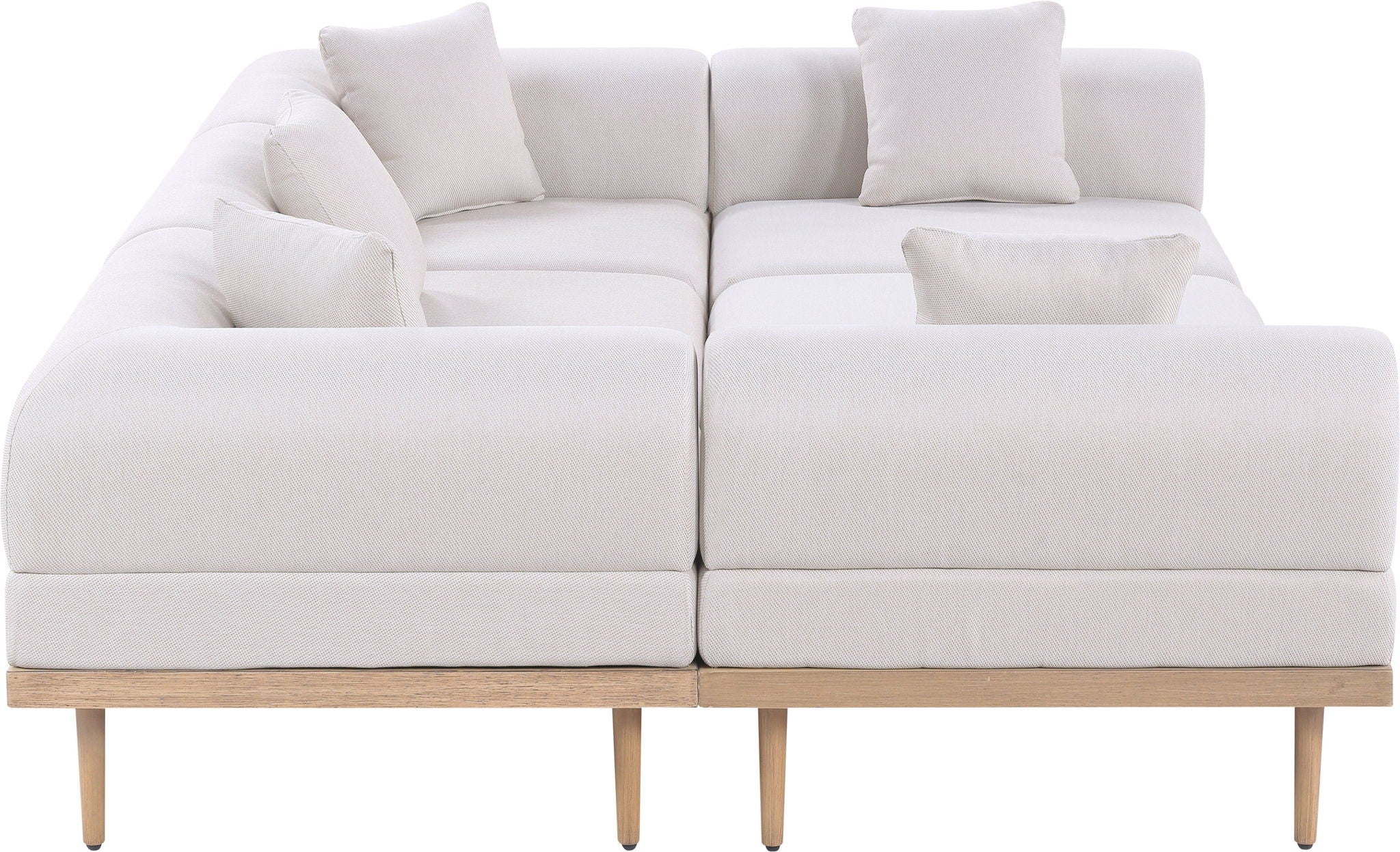Laguna - 6 Piece 142" Outdoor Patio Modular Sectional - Urban Living Furniture (Los Angeles, CA)