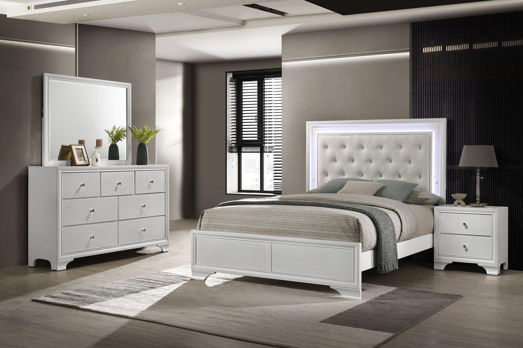 Lyssa - Bedroom Set - Oat / Frost - Urban Living Furniture (Los Angeles, CA)
