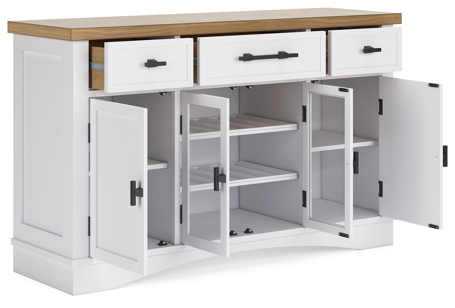 Ashbryn - White / Natural - Dining Room Server - Urban Living Furniture (Los Angeles, CA)