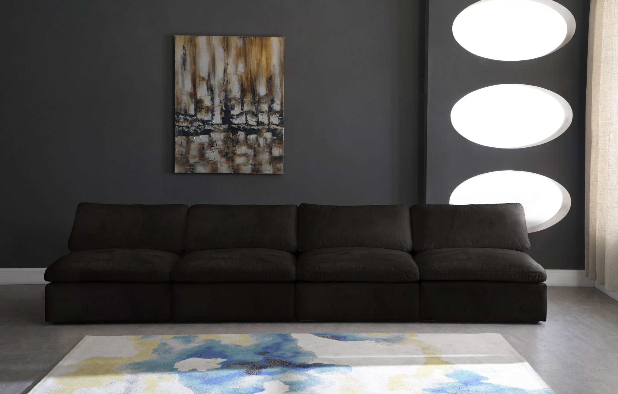 Cozy - Modular Armless 4 Seat Sofa - Urban Living Furniture (Los Angeles, CA)
