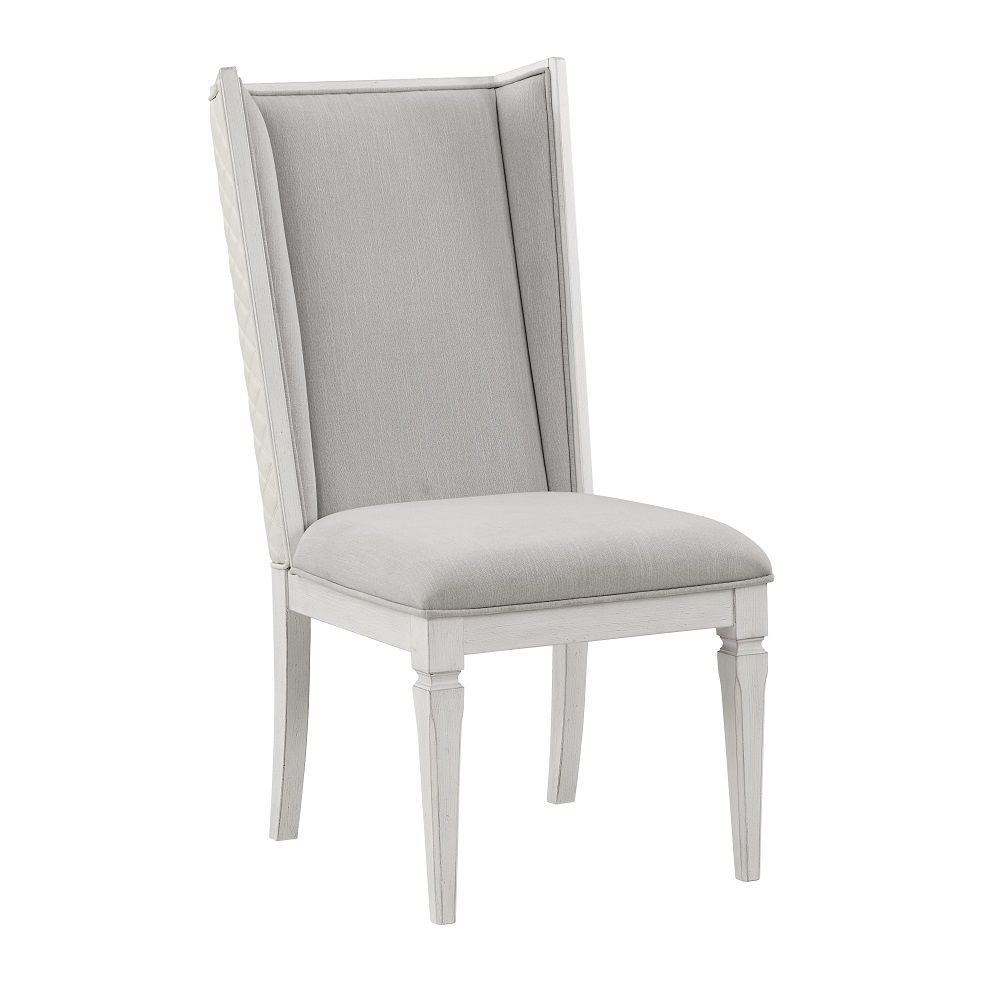 Katia - Hostess Chair (Set of 2) - Light Gray & Weathered White - Urban Living Furniture (Los Angeles, CA)