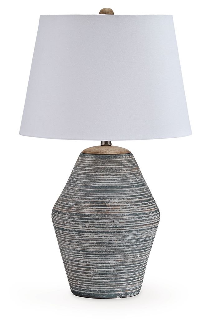 Lawrock - Antique Blue - Terracotta Table Lamp - Urban Living Furniture (Los Angeles, CA)