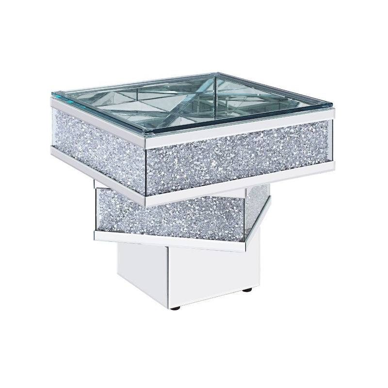 Noralie - End Table - Mirrored & Faux Diamonds - Urban Living Furniture (Los Angeles, CA)