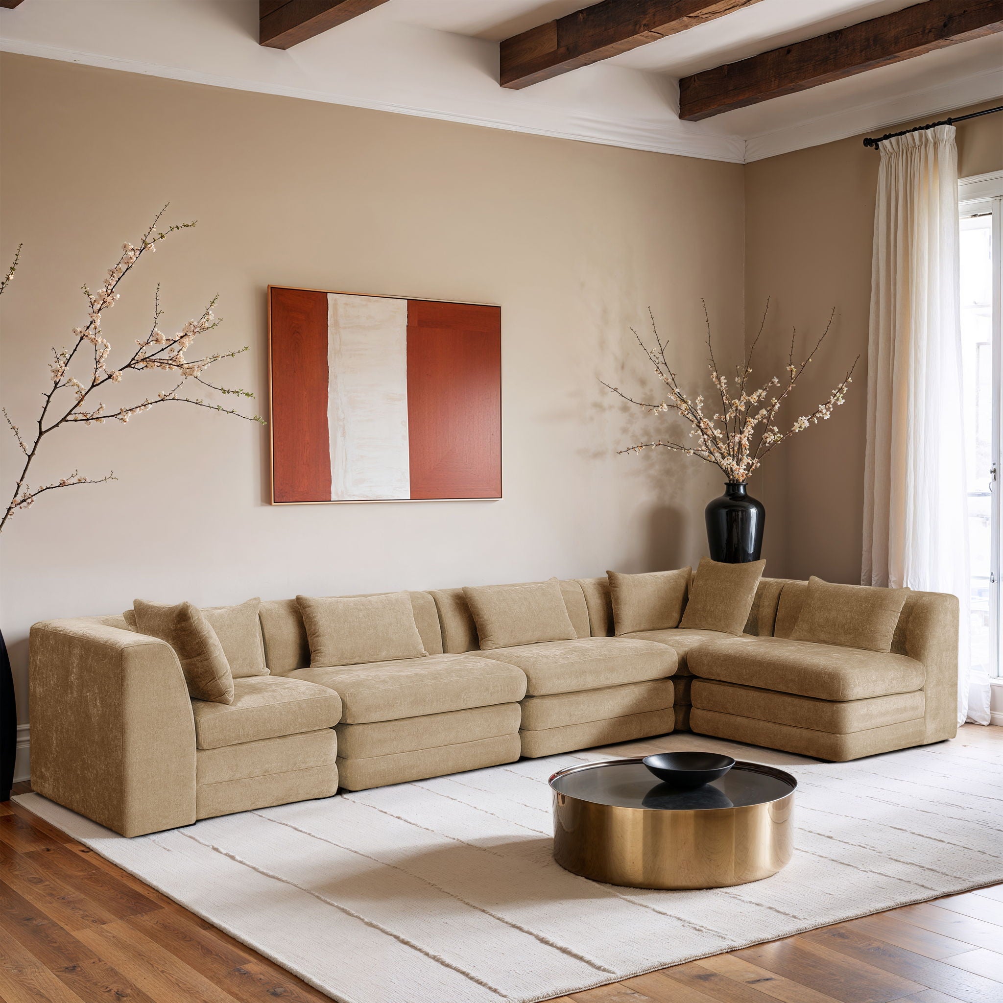 Stellar - 5 Piece Upholstered Modular Sectional - Urban Living Furniture (Los Angeles, CA)