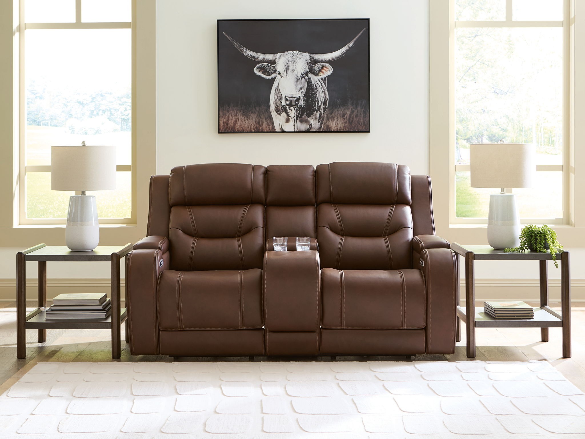 Knightington - Power Reclining Loveseat With Audio Seating - Urban Living Furniture (Los Angeles, CA)