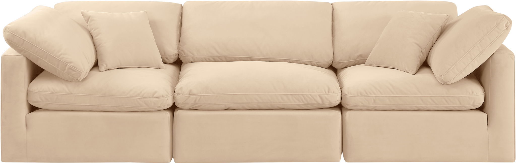Indulge - Velvet 3 Seat Modular Sofa - Urban Living Furniture (Los Angeles, CA)