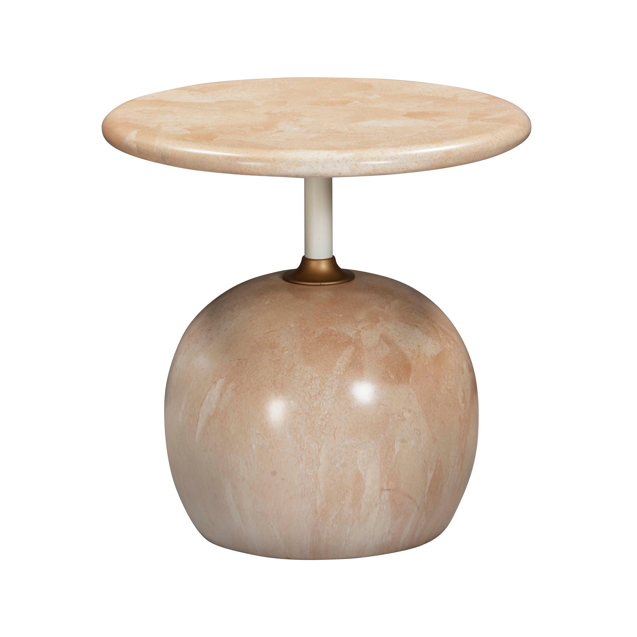 Mire - Faux Marble Side Table - Rose - Urban Living Furniture (Los Angeles, CA)