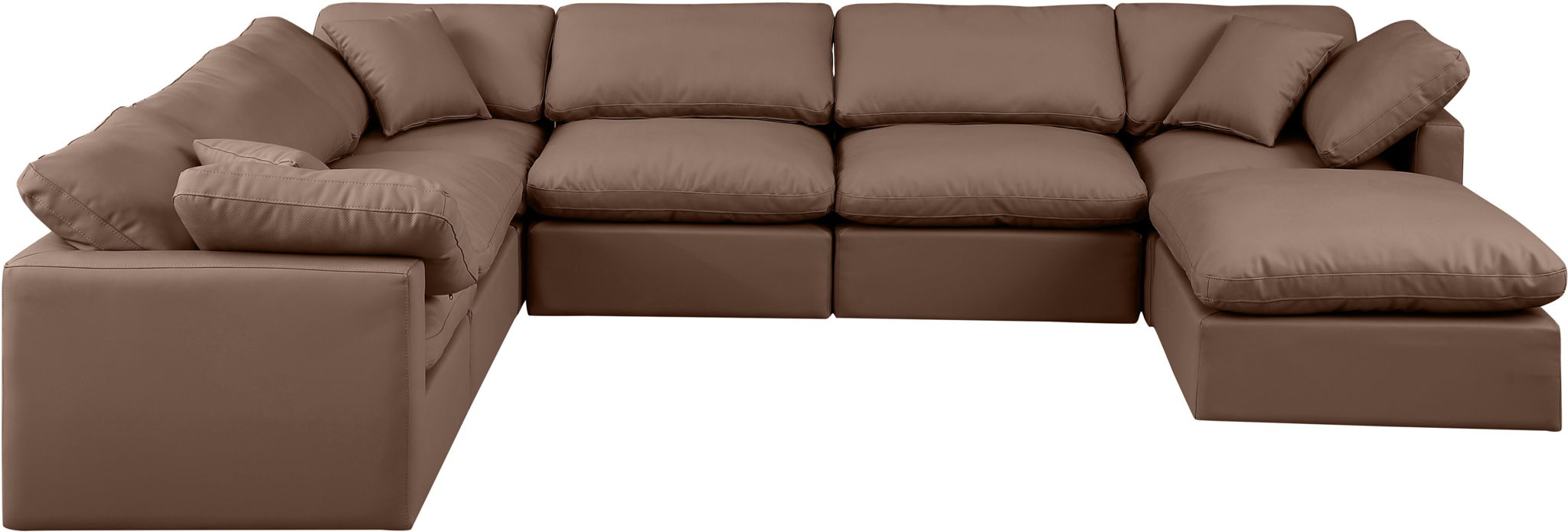 Indulge - Faux Leather 7 Piece Modular Sectional - Urban Living Furniture (Los Angeles, CA)