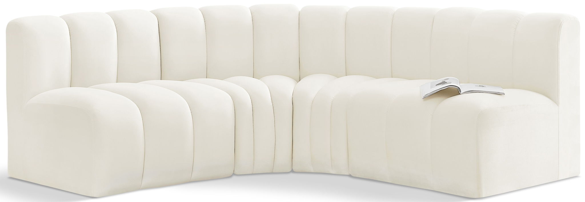 Arc - Velvet 4 Piece Corner Modular Sofa - Urban Living Furniture (Los Angeles, CA)