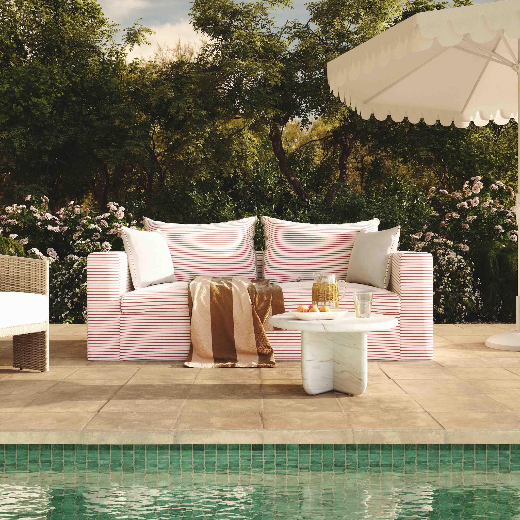 Salty - Indoor / Outdoor Striped Sofa - Urban Living Furniture (Los Angeles, CA)