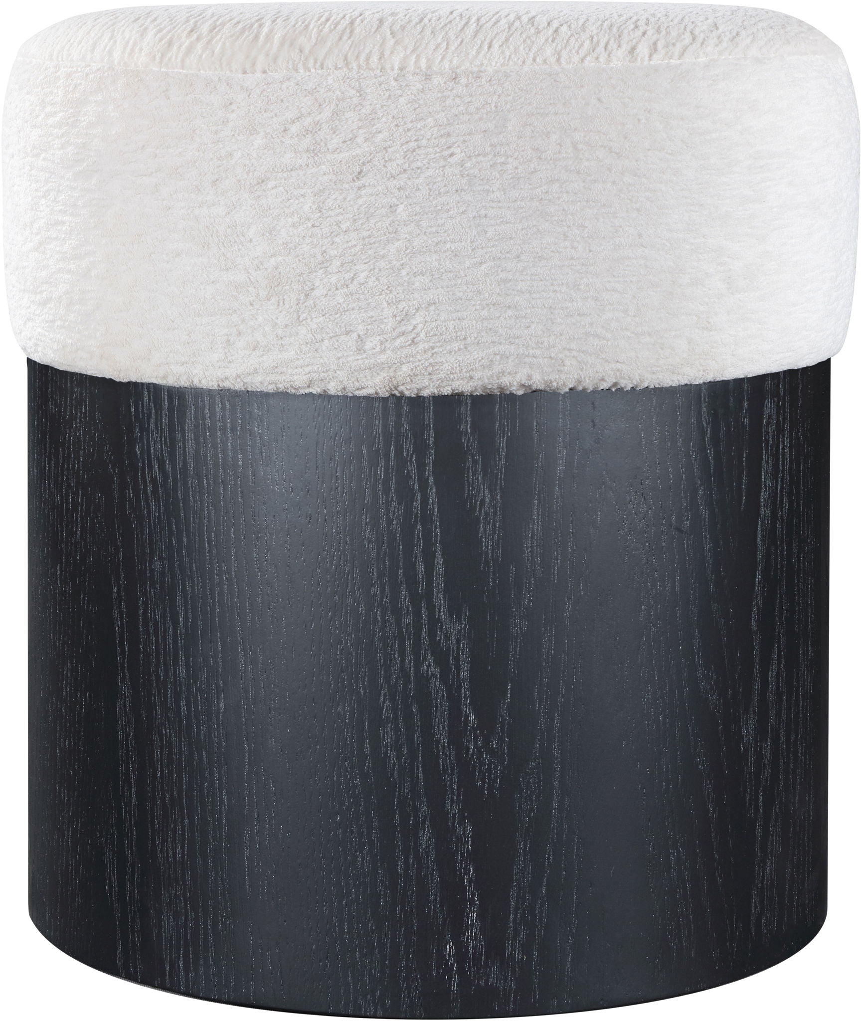 Nimes - Ottoman / Stool With Black Base - Urban Living Furniture (Los Angeles, CA)