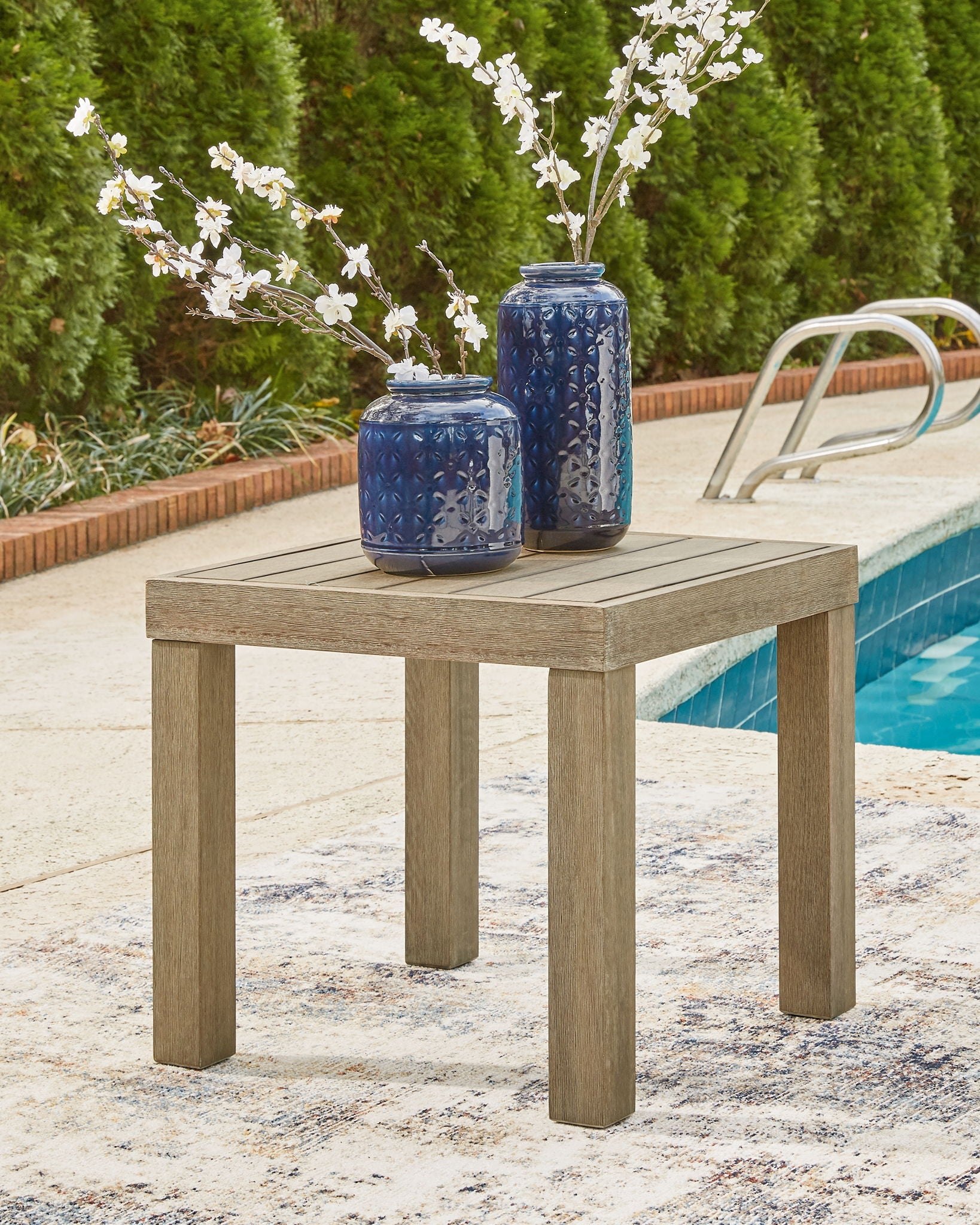 Silo Point - Brown - Square End Table - Urban Living Furniture (Los Angeles, CA)
