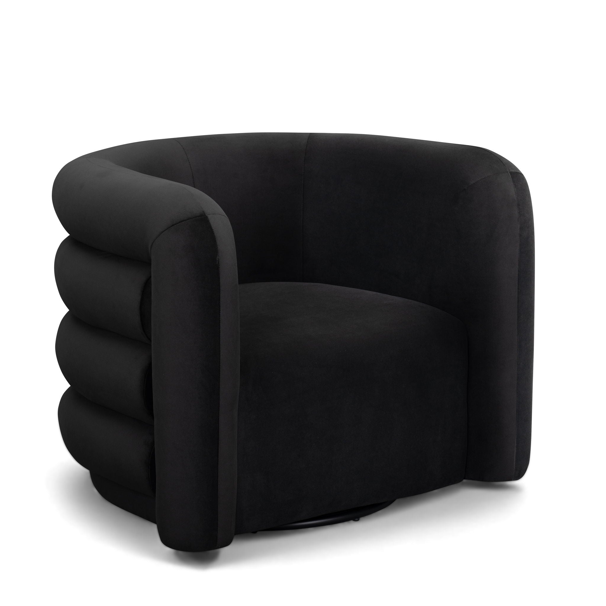 Curves - Velvet Swivel Accent Chair - Urban Living Furniture (Los Angeles, CA)