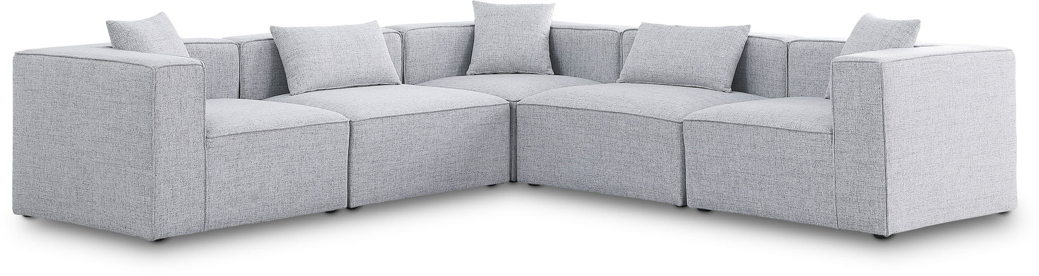 Cube - Linen 5 Piece Modular Corner Sectional - Urban Living Furniture (Los Angeles, CA)