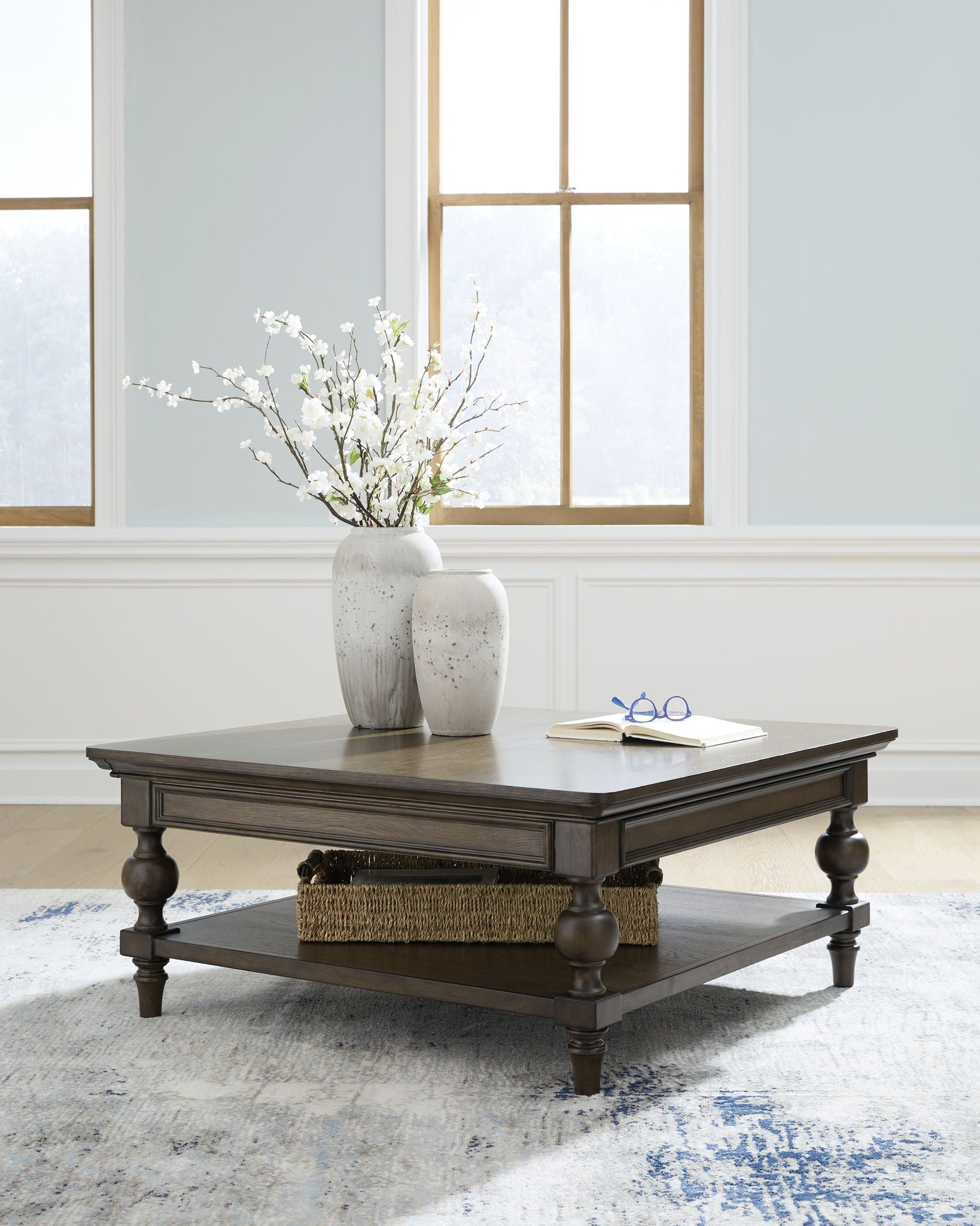 Veramond - Dark Brown - Square Cocktail Table - Urban Living Furniture (Los Angeles, CA)