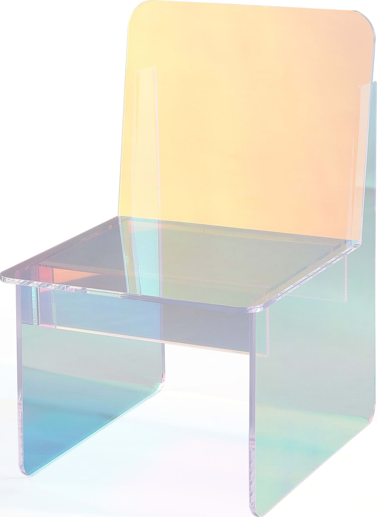 Fomo - Iridescent Acrylic Accent Chair - Honeyberry