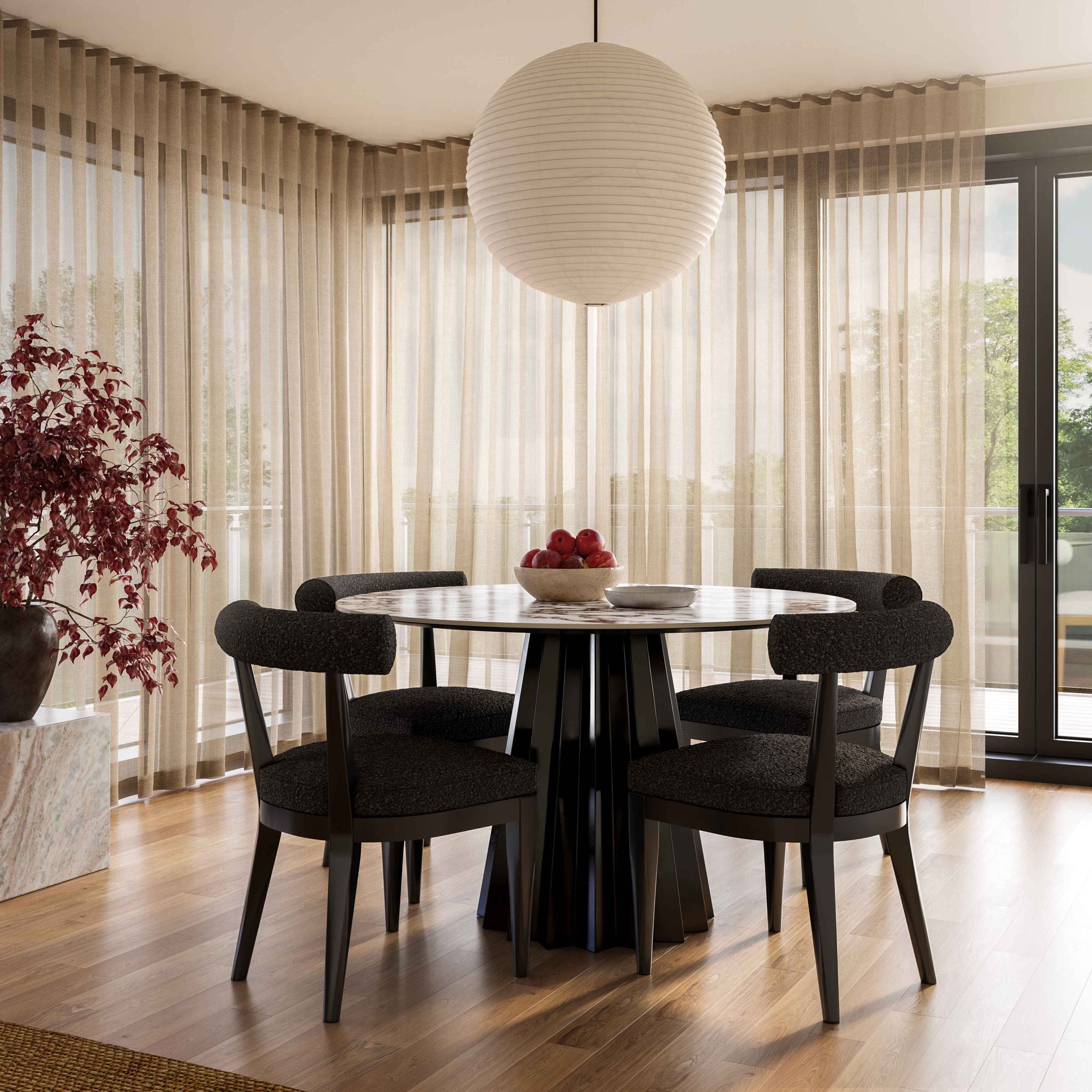 Palla - Boucle Dining Chair - Urban Living Furniture (Los Angeles, CA)