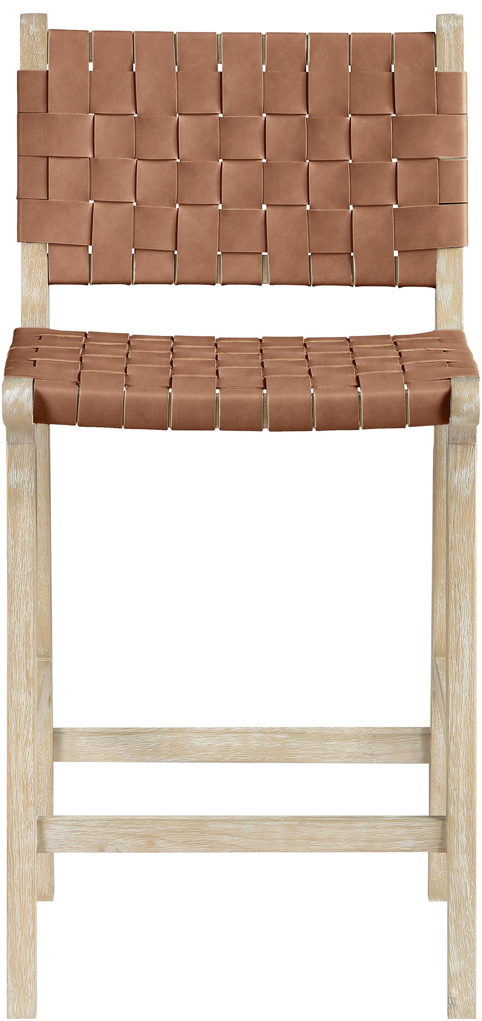 Entwine - Vegan Leather Upholstered Counter Stool - Painted Natural - Urban Living Furniture (Los Angeles, CA)