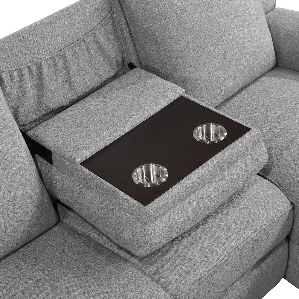 Destiny - Motion Sectional Sofa - Gray Linen - Urban Living Furniture (Los Angeles, CA)