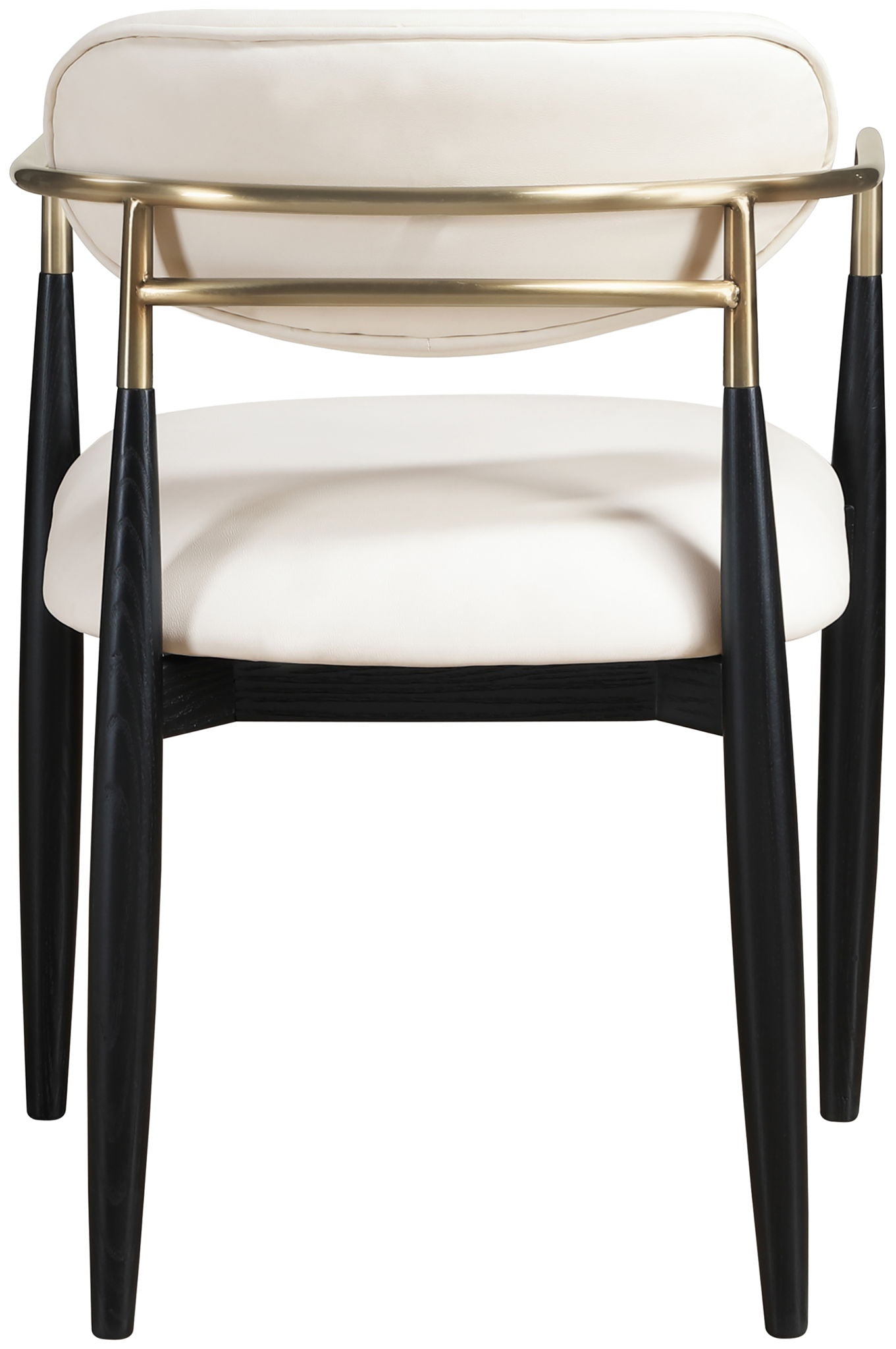 Riccio - Faux Leather Dining Arm Chair (Set of 2) - Black And Gold Frame - Urban Living Furniture (Los Angeles, CA)