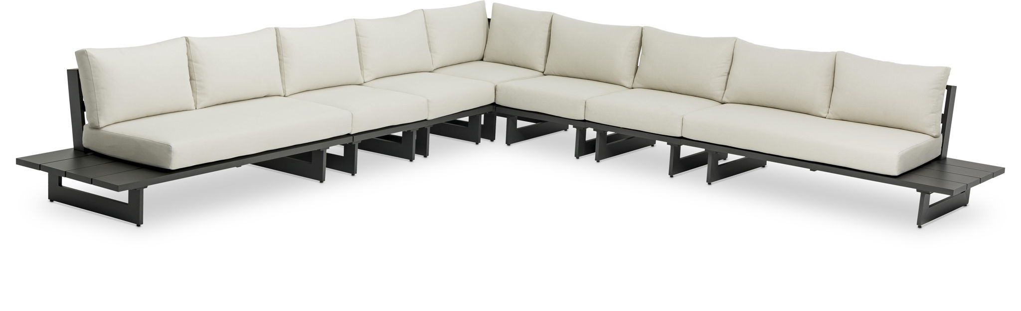 Maldives - 7 Piece Water Resistant Outdoor Patio Modular Sectional With Gray Base - Urban Living Furniture (Los Angeles, CA)