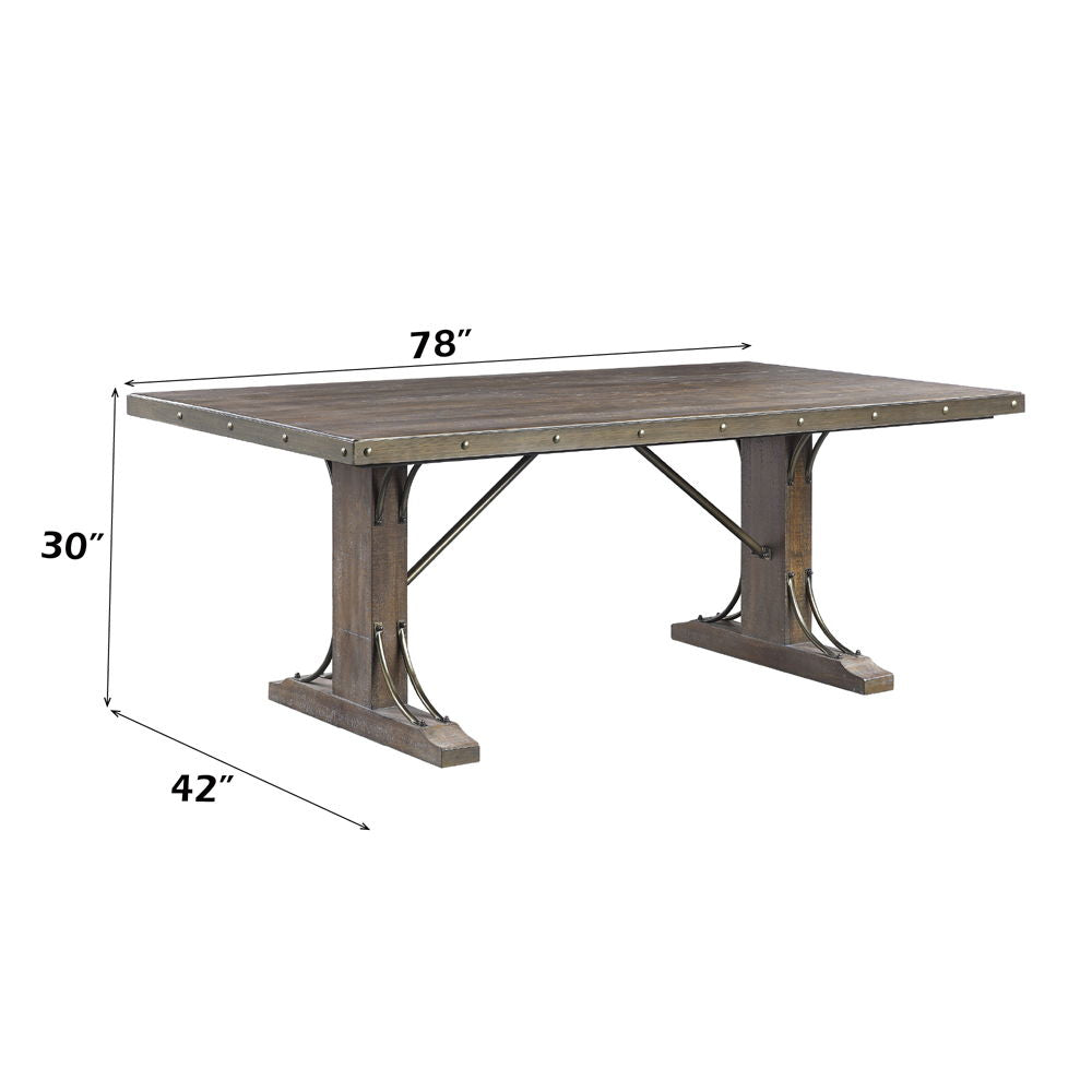 Raphaela - Dining Table - Weathered Cherry - Urban Living Furniture (Los Angeles, CA)