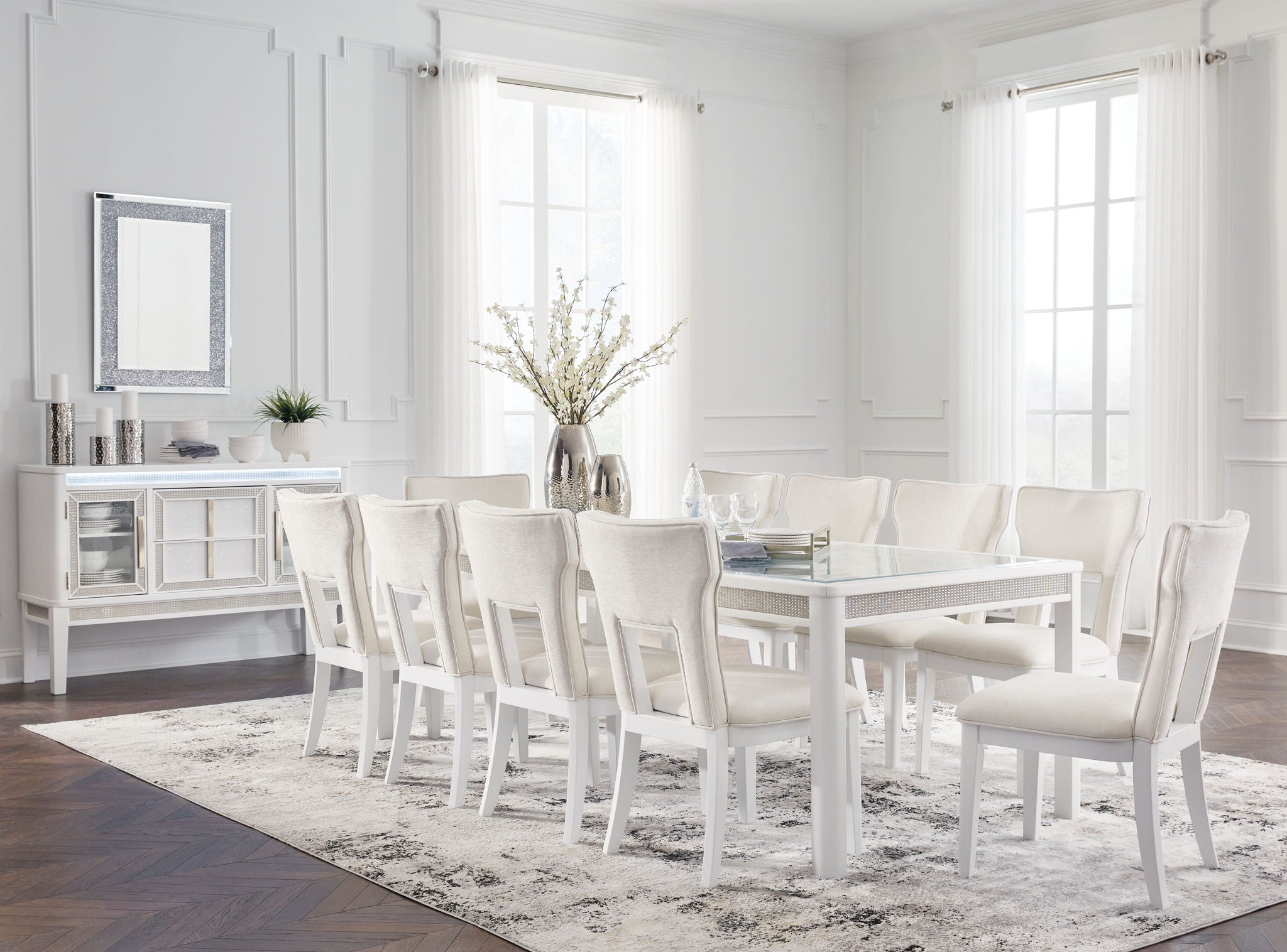 Chalanna - Rectangular Dining Room Extension Table Set - Urban Living Furniture (Los Angeles, CA)