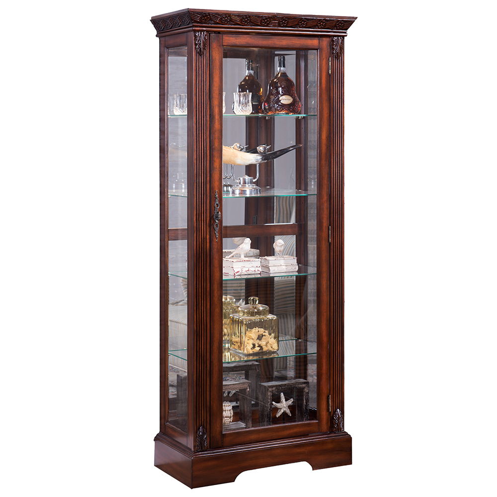 Addy - Curio Cabinet - Cherry - Urban Living Furniture (Los Angeles, CA)