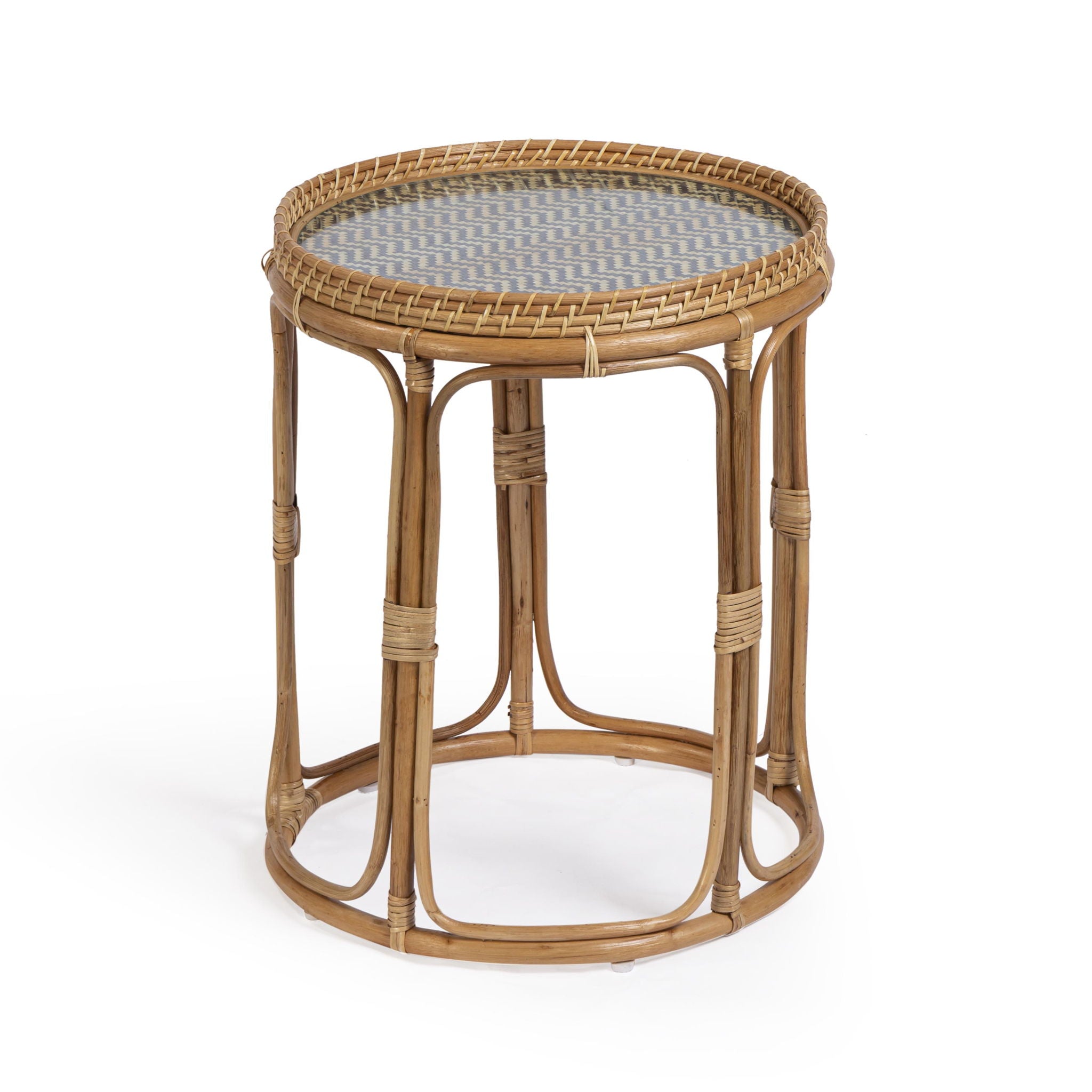 Lindy - Rattan Side Table - Natural - Urban Living Furniture (Los Angeles, CA)