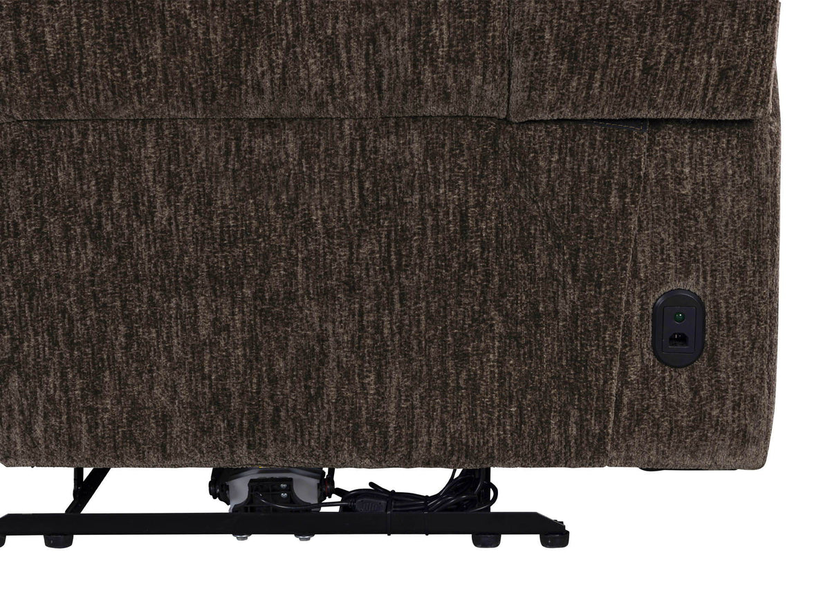Bronco - Power Left Arm Facing Zero Gravity Recliner P2 - Plush Umber