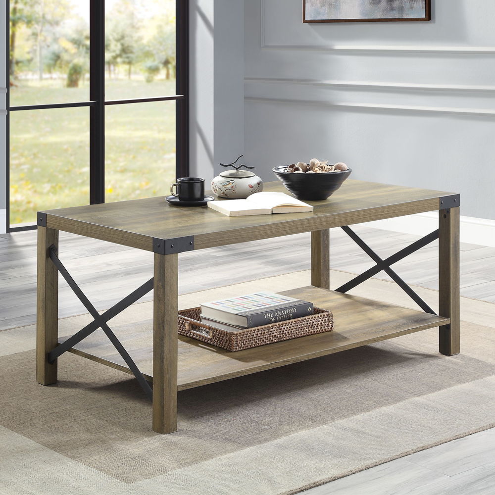 Abiram - Coffee Table - Rustic Oak - Urban Living Furniture (Los Angeles, CA)