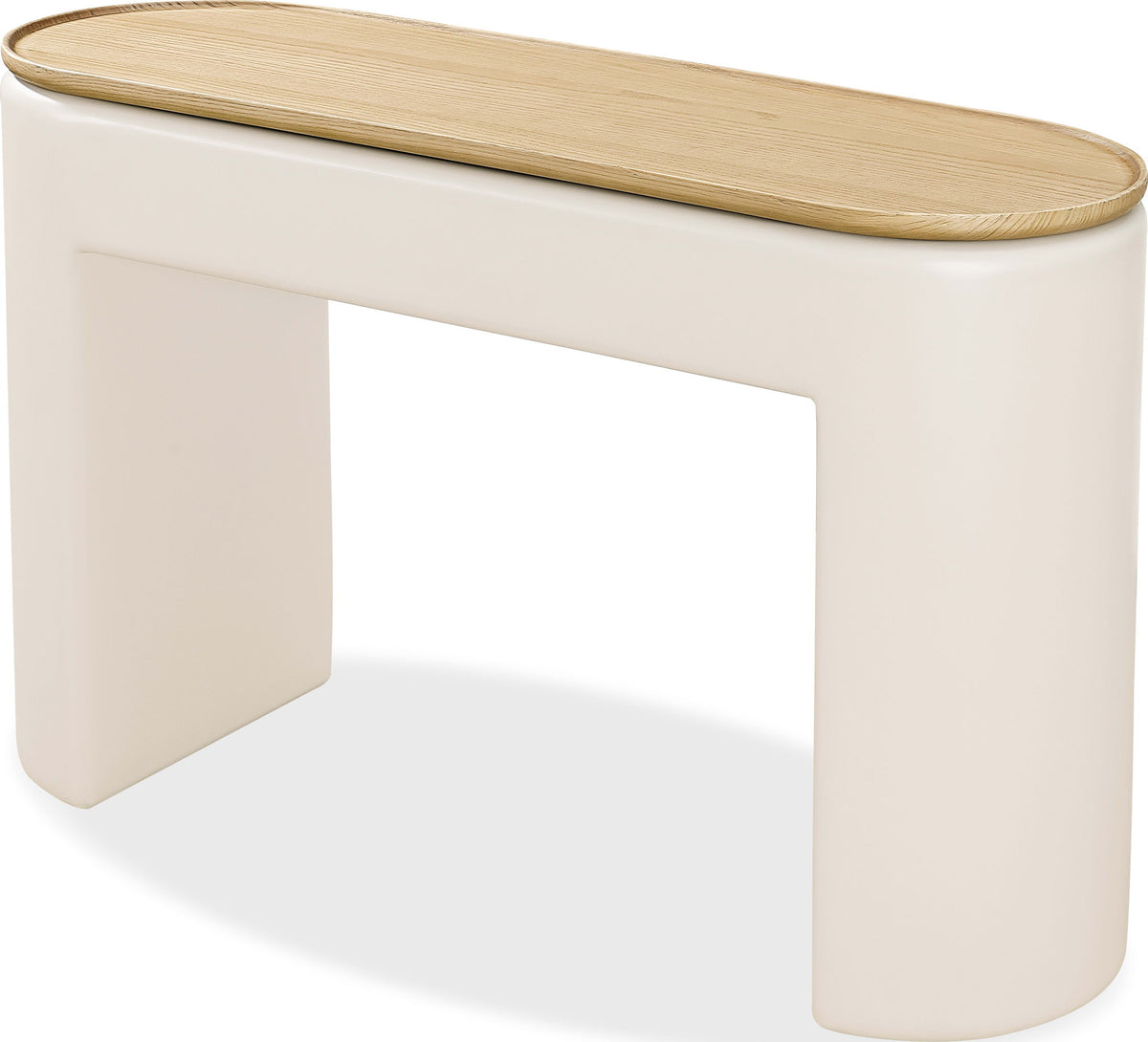 Oskar - Lift Top Console Table - Barley / Off-White