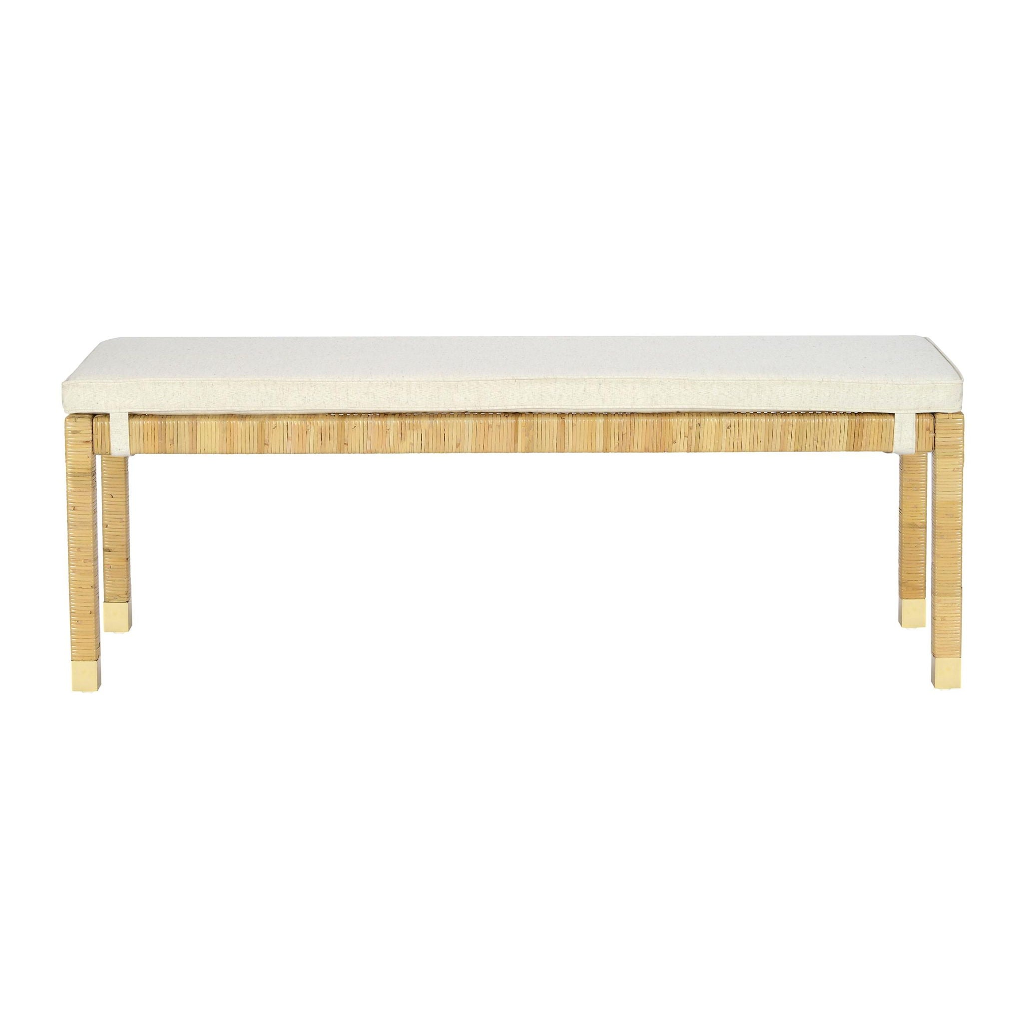 Amara - Woven Rattan Bench - Urban Living Furniture (Los Angeles, CA)