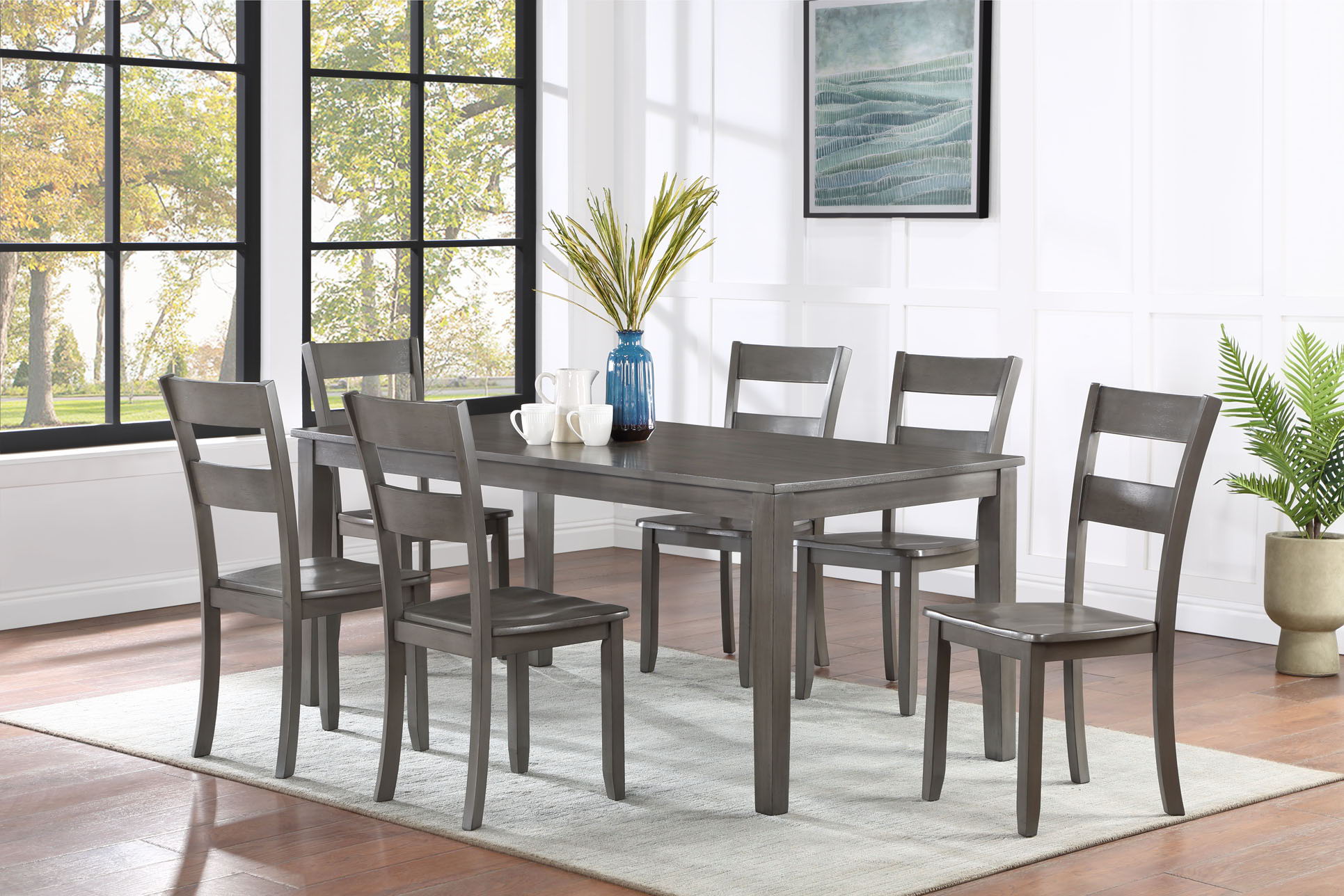 Ryan - Side Chair (Set of 2) - Dark Gray - Urban Living Furniture (Los Angeles, CA)