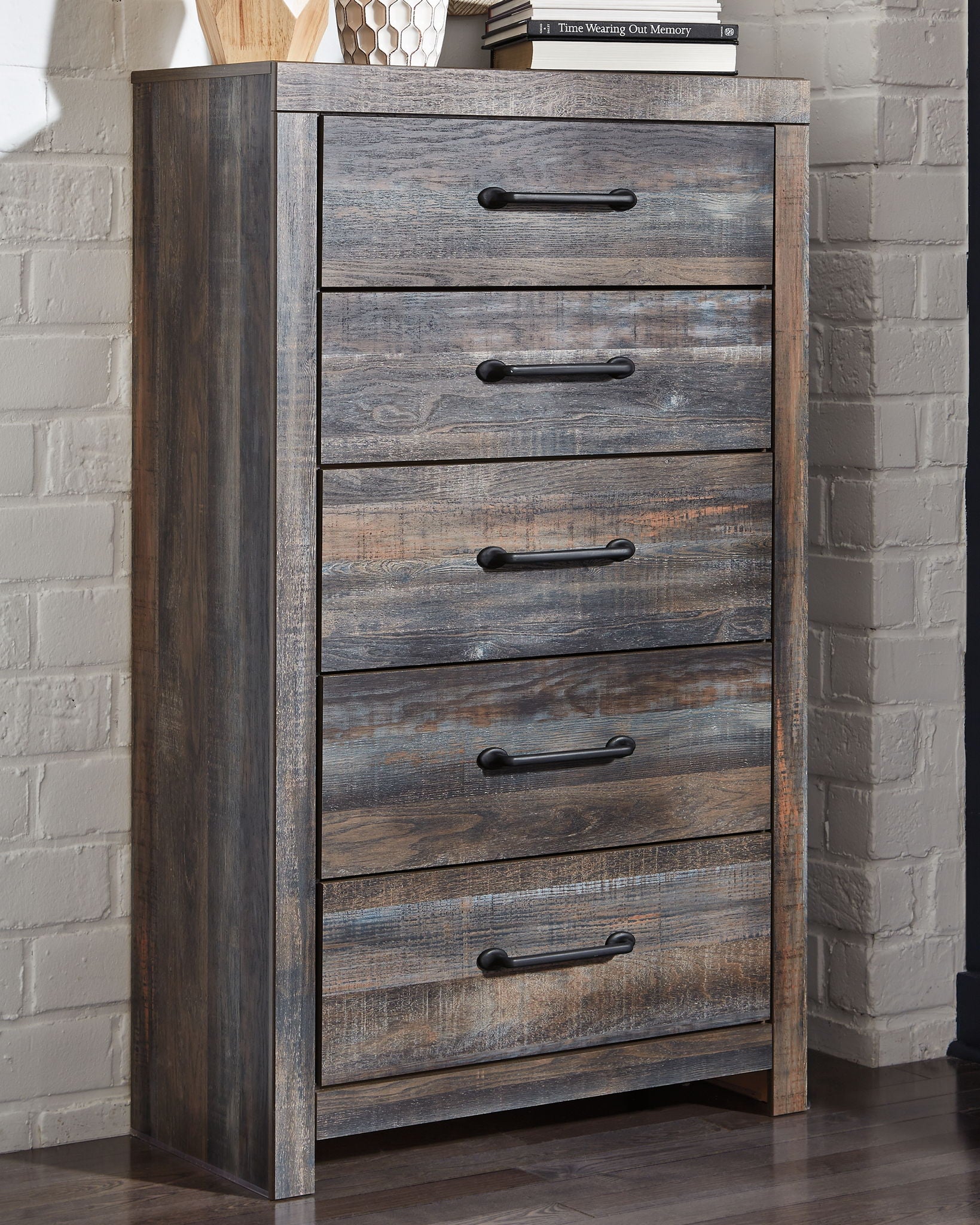Drystan - Five Drawer Chest - Brown / Beige - Urban Living Furniture (Los Angeles, CA)