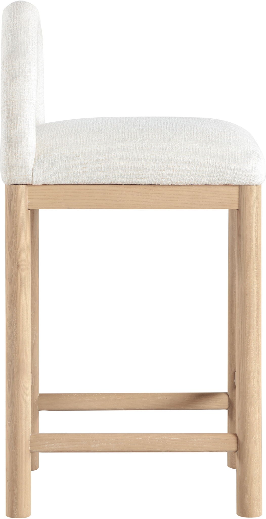 Conrad - Linen Counter Stool With Natural Legs - Urban Living Furniture (Los Angeles, CA)