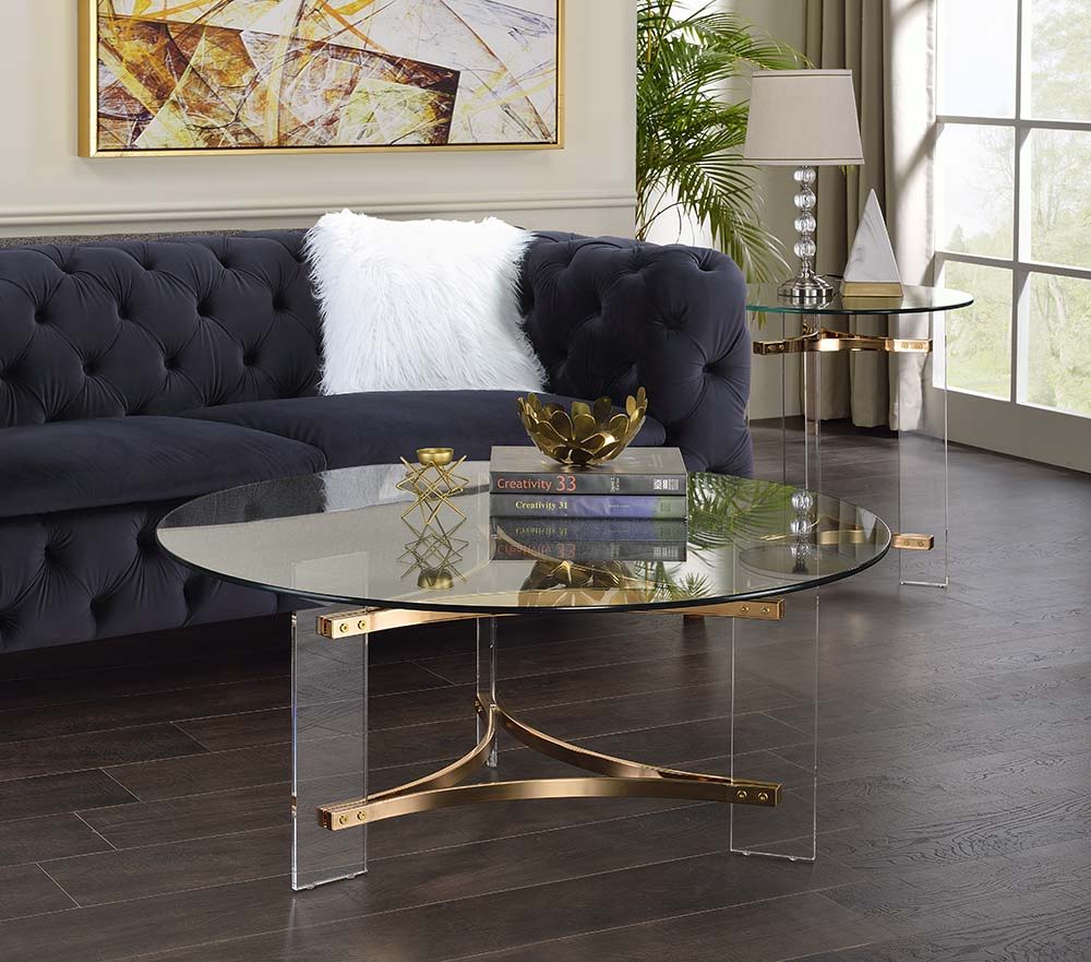 Sosi - Coffee Table - Gold Finish - Urban Living Furniture (Los Angeles, CA)