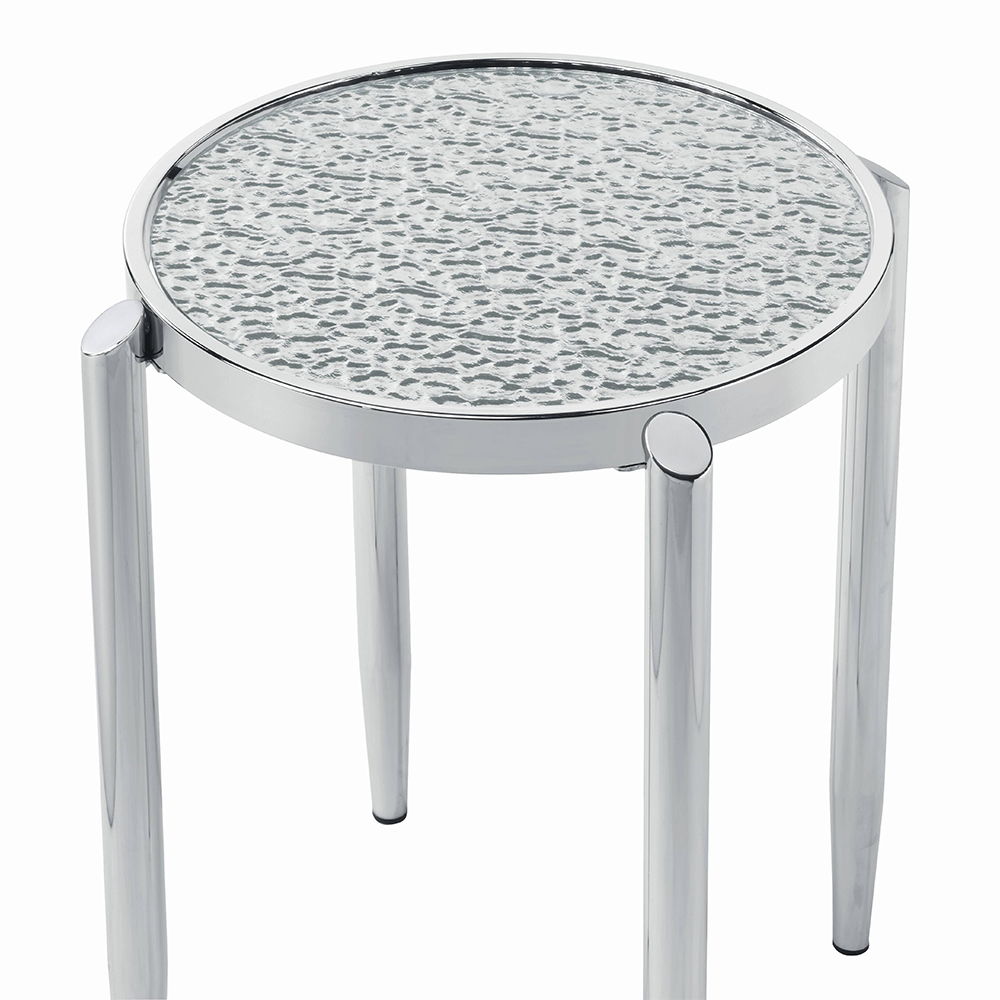 Abbe - End Table - Glass & Chrome - Urban Living Furniture (Los Angeles, CA)