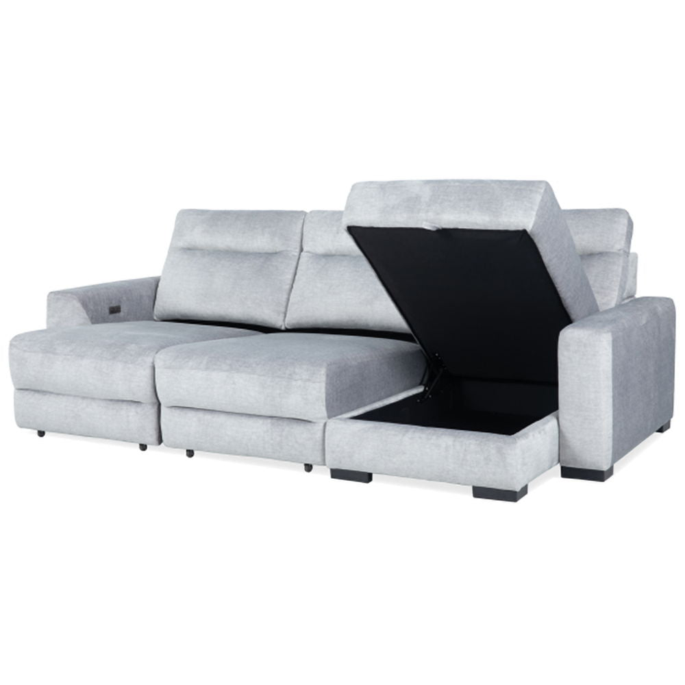 Elliot - 3 Piece Modular Lift Top Storage Sectional - Sterling - Urban Living Furniture (Los Angeles, CA)