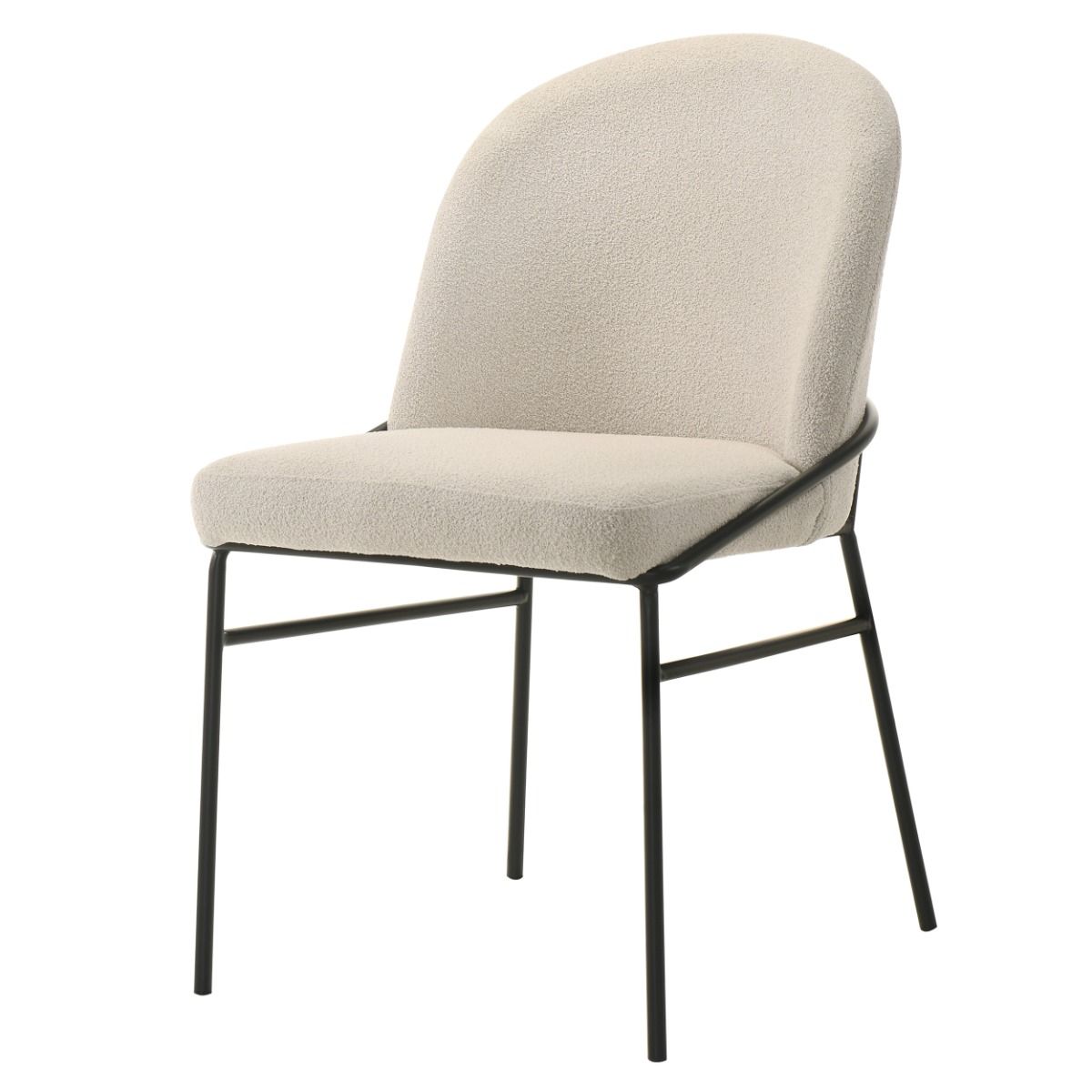 Lark - Side Chair (Set of 2) - White / Black - Urban Living Furniture (Los Angeles, CA)