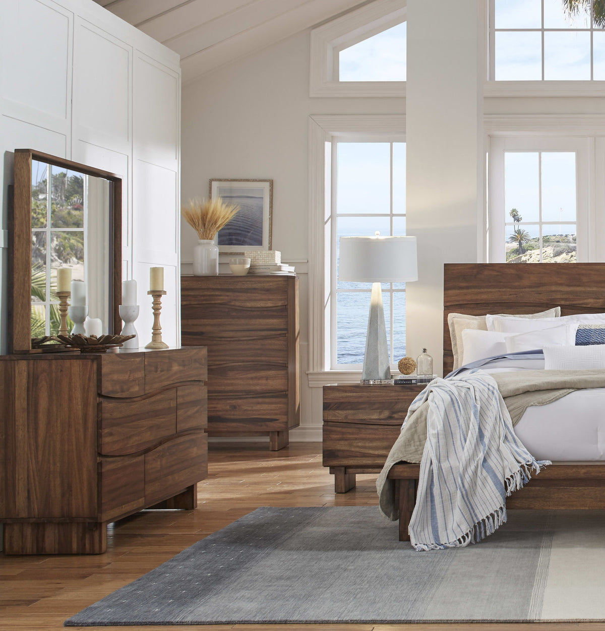 Ocean - Six Drawer Solid Wood Dresser - Natural Sengon (2024)
